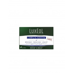 Подкрепа за химически третирана и изтощена коса - Luxéol формула с кератин, 90 капсули