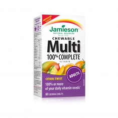 Jamieson Multi Мултивитамини за възрастни с вкус на тропически плодове х60 дъвчащи таблетки