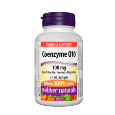 Webber Naturals Коензим Q10 100 mg х60 софтгел капсули