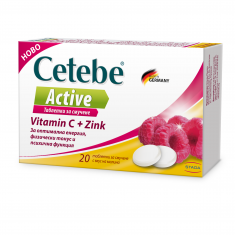 Цетебе Active Витамин C + Цинк х20 таблетки за смучене