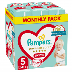 Pampers Montly Pack гащи 5 Джуниър х102 броя