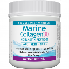 Webber Naturals Moрски колаген на прах Collagen30® (с био еластинови пептиди) 63 g