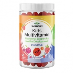 Swanson Детски дъвчащи мултивитамини - микс от плодове х60 дъвчащи таблетки SW1867