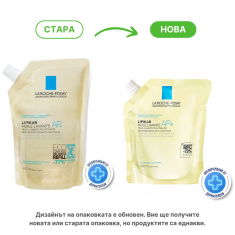 La Roche-Posay Lipikar Huile Lavante AP+ Измиващо олио за лице и тяло Refill, EKO ОПАКОВКА, 400 ml