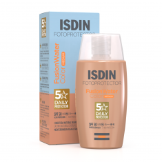 ISDIN Fotoprotector Fusion Water Color SPF50 Тониран слънцезащитен флуид за лице 50 ml - среден