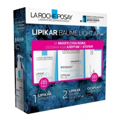 La Roche-Posay Lipikar AP+ Балсам LIGHT 400 ml + Lipikar Syndet AP+M Почистващ крем 100 ml + Cicaplast B5 Балсам 15 ml