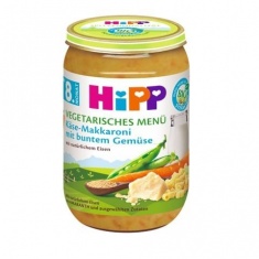 Hipp 6521 Био пюре от макарони, сирене и зеленчуци 220 гр