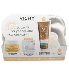 Vichy НЕСЕСЕР Neovadiol Post-Menopause Дневен крем + Capital Soleil SPF50+ Мултизащитно мляко 75 ml
