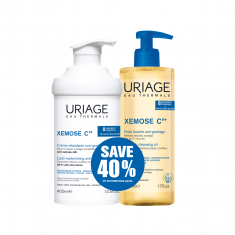 Uriage Xemose C8+ Крем 400 ml + Xemose Измиващо душ-олио 500 ml