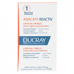Ducray Anacaps Reactiv Хранителна добавка при реактивен косопад х30 капсули