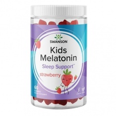 Swanson Детски дъвчащи таблетки с мелатонин - ягода х60 дъвчащи таблетки SW1884