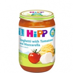 Hipp 6400 Био Пюре от спагети, домати и мацарела 220 гр