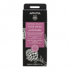 Apivita Express Beauty Маска за лице с артишок, AHA и PHA киселини 2x8ml - 6 броя