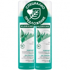 Klorane ДУО Сух шампоан с коприва за мазна коса 150 ml х2 броя