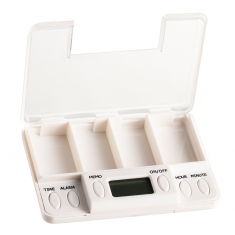 Смарт кутия за лекарства (с часовник и аларма)