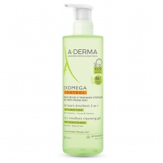 A-Derma Exomega Control Емолиентен почистващ гел 2в1 500 ml