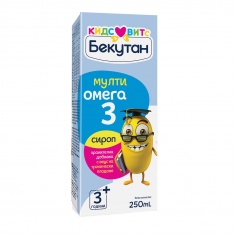 Kids Vits Бекутан 3+ Мултиомега 3 Сироп 250 ml