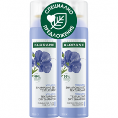 Klorane ДУО Сух шампоан с лен 150 ml х2 броя