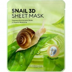 Missha Текстилна 3D маска със секрет от охлюв