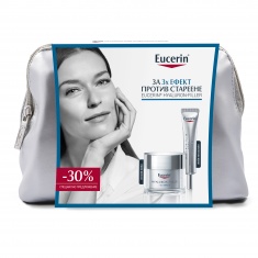 Eucerin Hyaluron-Filler SPF15 Богат крем 50 ml + SPF15 Околоочен крем 15 ml