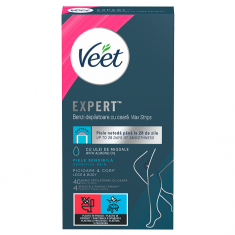 Veet Easy-Gel Ленти за тяло и крака за чувствителна кожа х40 броя