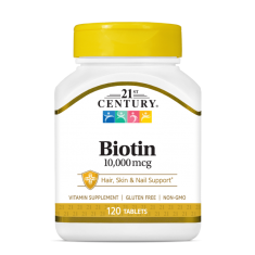 21st Century Biotin 10000mcg - Биотин | 120 tabs