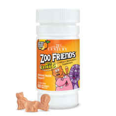 21st Century Zoo Friends Multi + Extra C Chewable - Мултивитамини за Деца | 60 chew tabs