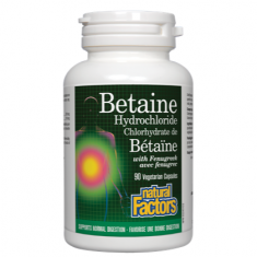 Natural Factors Бетаин хидрохлорид 500 mg х90 V капсули