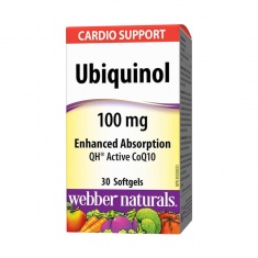 Webber Naturals Убиквинол QH CoQ10 Активен Коензим Q10 100 mg x30 софтгел капсули