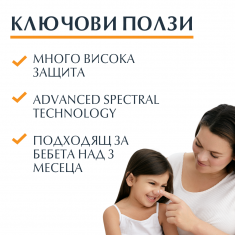 Eucerin Sensitive Protect SPF50+ Слънцезащитен гел-крем за деца 200 ml