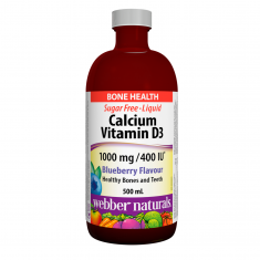 Webber Naturals Калций 1000 mg + Витамин D3 400 IU течен 500 ml