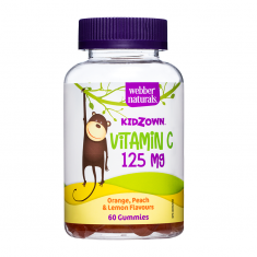 Webber Naturals Kidzown Витамин C 125 mg за Деца Гъми х60 желирани таблетки