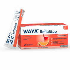 WAYA RefluStop за лечение на гастроезофагеален рефлукс 10,8 g x14 ликвид сашета