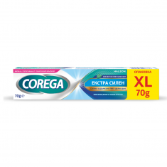 Corega Extra Strong Екстра силен фиксиращ крем за зъбни протези 70 g