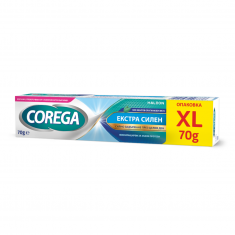 Corega Extra Strong Екстра силен фиксиращ крем за зъбни протези 70 g