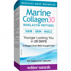 Webber Naturals Moрски колаген Collagen30® (с био еластинови пептиди) х120 V капсули