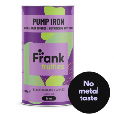 Frank Fruities Pump Iron Желирани витамини с Желязо - касис и ябълка 200 g