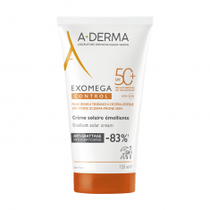 A-Derma Exomega Control SPF50+ Слънцезащитен емолиентен крем 150 ml