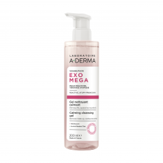 A-Derma Exomega Control Успокояващ почистващ гел за лице 200 ml