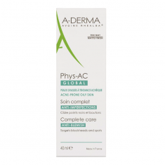 A-Derma Phys-AC Почистващ гел с помпа 400 ml