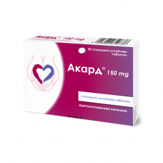 Акард 150 mg за профилактика на сърцето х30 стомашно-устойчиви таблетки - Polpharma