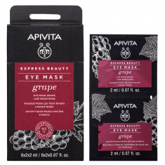 Apivita Express Beauty Стягаща маска за околоочен контур с грозде 2 броя x2 ml
