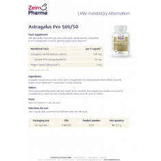 АСТРАГАЛ / ASTRAGALUS – ZeinPharma (60 капс)