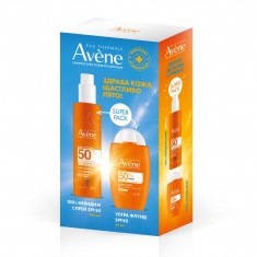 Avene SPF50+ Слънцезащитен спрей 200 ml + SPF50+ Ултра флуид 50 ml