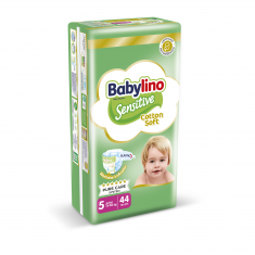 Babylino Sensitive Пелени Junior VP N5 11-16 kg x44 броя