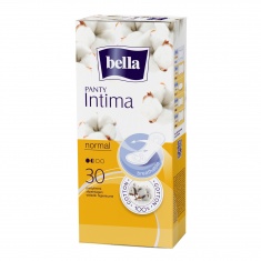 Bella Panty Intima Normal 100% памучни ултра тънки ежедневни дамски превръзки х30 броя