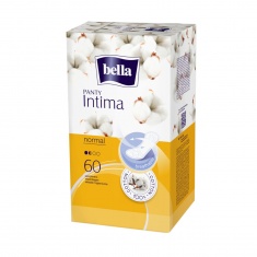 Bella Panty Intima Normal 100% памучни ултра тънки ежедневни дамски превръзки х60 броя
