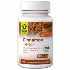 Био Цейлонска КАНЕЛА / Ceylon CINNAMON – Raab Vitalfood (90 капс)