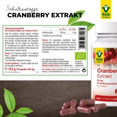 Био ЧЕРВЕНА БОРОВИНКА / CRANBERRY – Raab Vitalfood (90 капс)