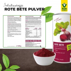 Био ЦВЕКЛО / BEETROOT – Raab Vitalfood (250 гр)